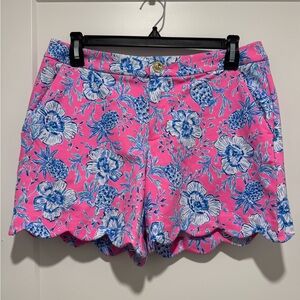 LILLY PULITZER BUTTERCUP KNIT SHORTS SIZE 6 EUC